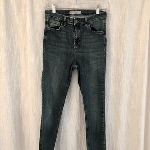 High-waisted Denim Skinny Jeans